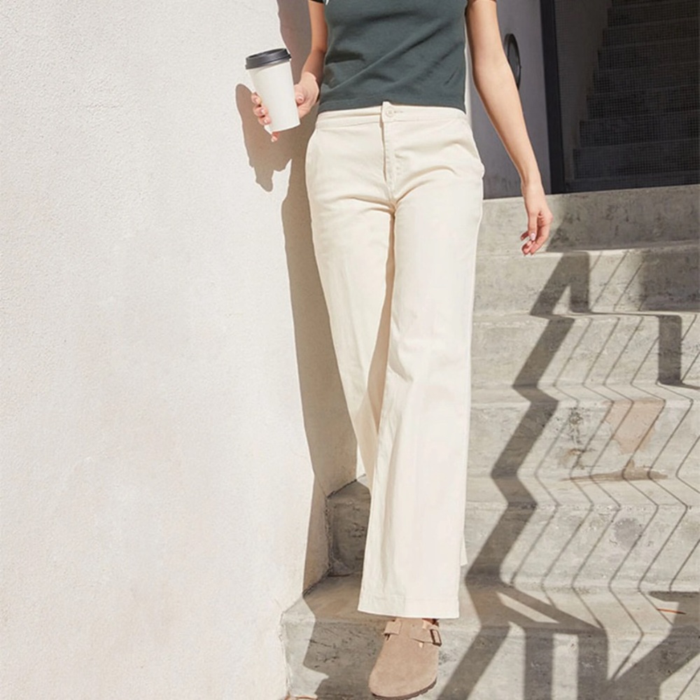 Brandy Melville Cream/off white trousers